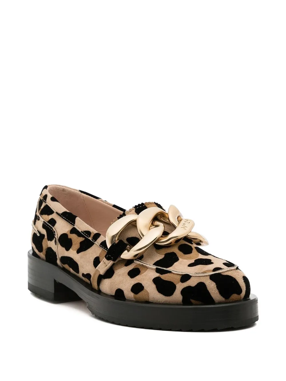Nº21 Loafers met luipaardprint - Beige
