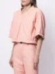Bottega Veneta تيشيرت جلد قصير