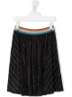 Image 1 of SONIA RYKIEL ENFANT TEEN glitter-detail skater skirt