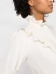 Victoria Beckham ruffle trim pleat-detail shirt