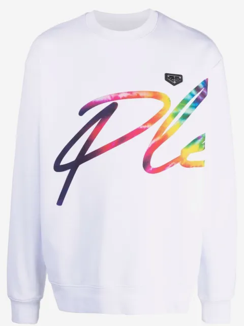 Philipp Plein sudadera con logo estampado