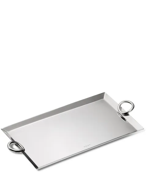 Christofle Vertigo silver-plated rectangular tray