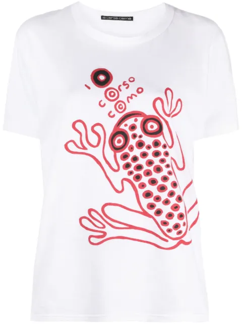 10 CORSO COMO frog-print logo T-shirt