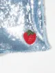 SONIA RYKIEL ENFANT strawberry-motif sequin-embellished shorts