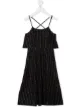 Image 1 of SONIA RYKIEL ENFANT glitter-effect striped dress
