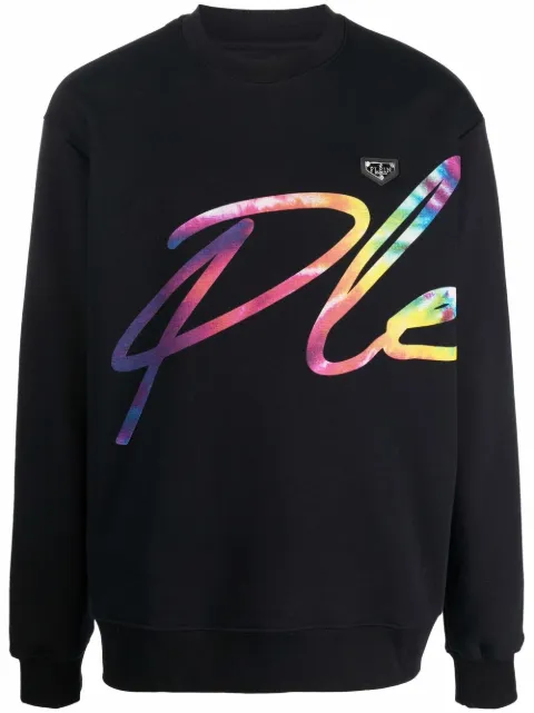 Philipp Plein logo-print crew-neck sweatshirt