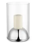 Christofle large Oh candle holder - Silver