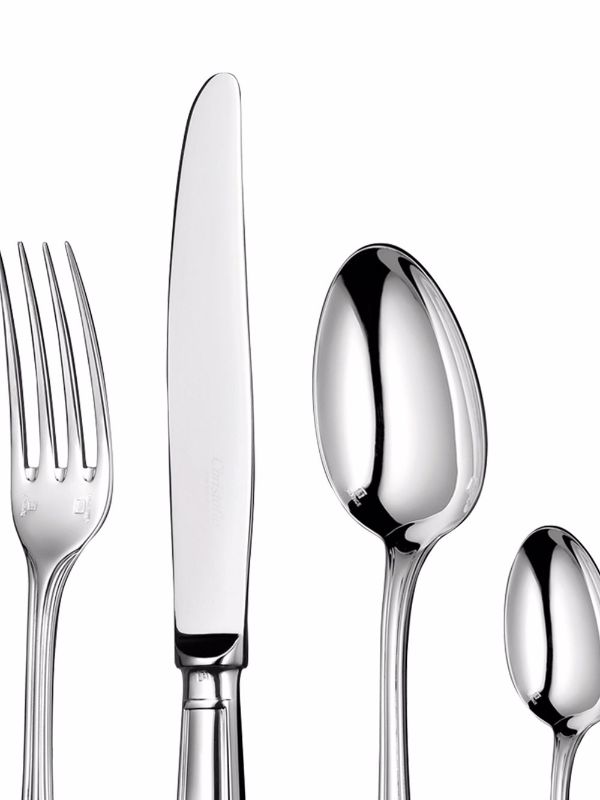 Ercuis Coupole 24 pcs Silver Plated Cutlery Set Beige