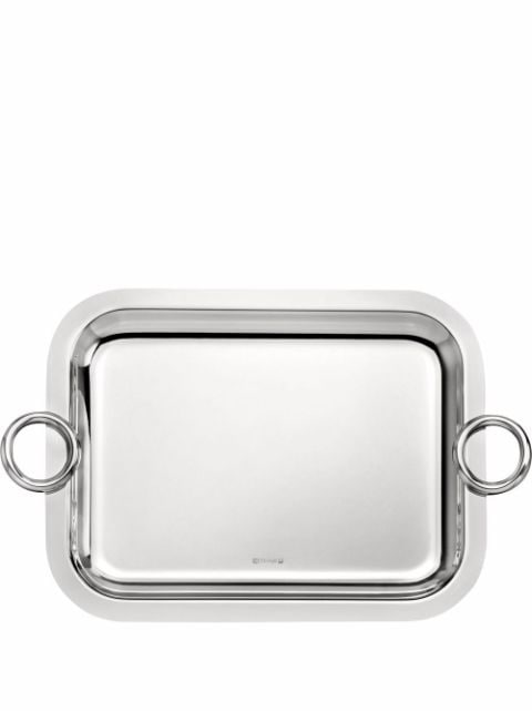 Christofle Vertigo 26cm x 20cm silver-plated rectangular tray 