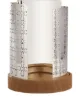 Image 1 of Christofle large Iconik Hurricane silver-plated candle holder