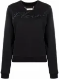 Philipp Plein Signature logo-embroidered sweatshirt - Black