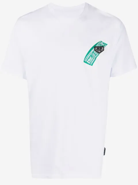 Philipp Plein cheque-print round neck T-shirt