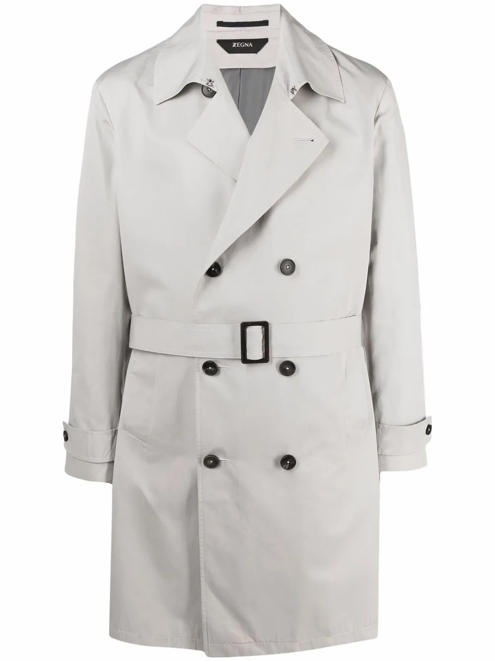 Z Zegna двубортный тренч с поясом