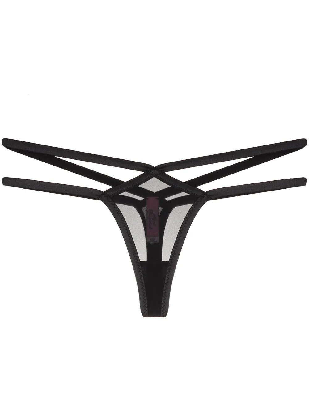 L M L’Agent By Agent Provocateur Black Kellie Thong BNWT 