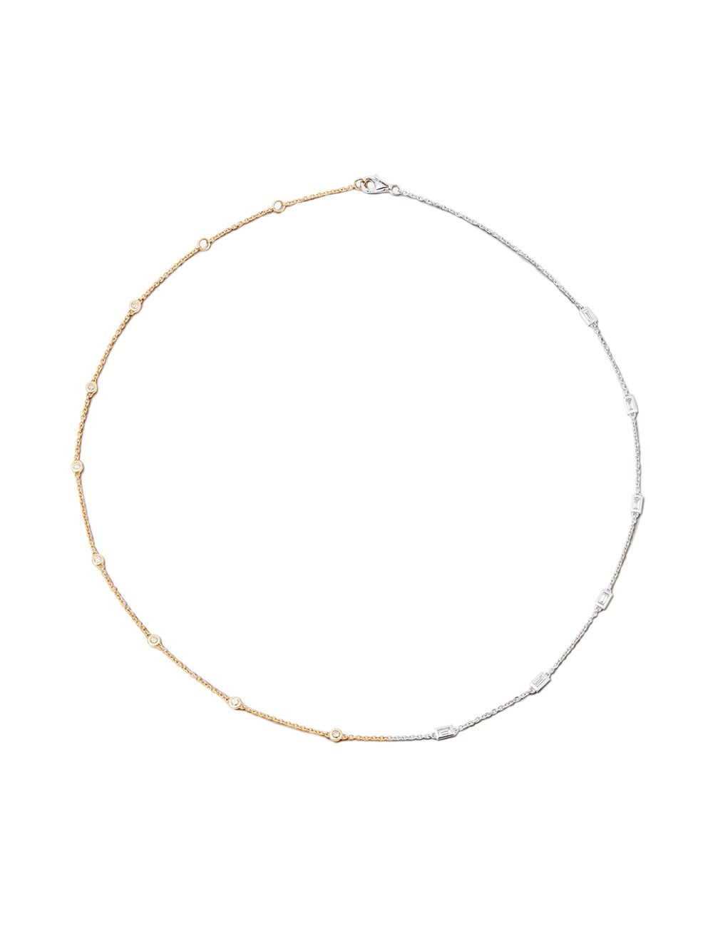 фото Yvonne léon 18kt yellow and white gold diamond necklace