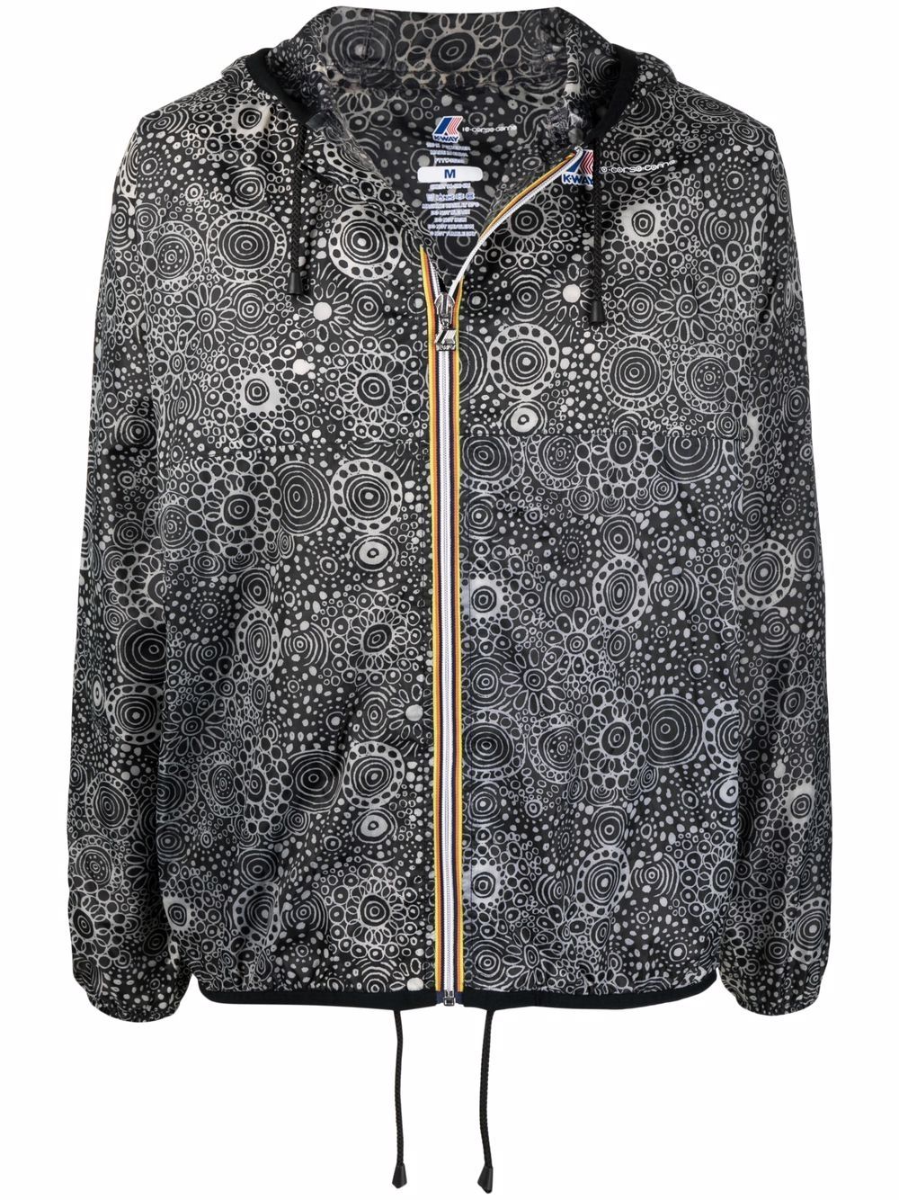 

10 CORSO COMO x K-Way circle print raincoat - Black