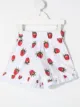 Image 2 of Monnalisa strawberry-print ruffle-trim shorts