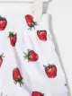 Monnalisa strawberry-print ruffle-trim shorts