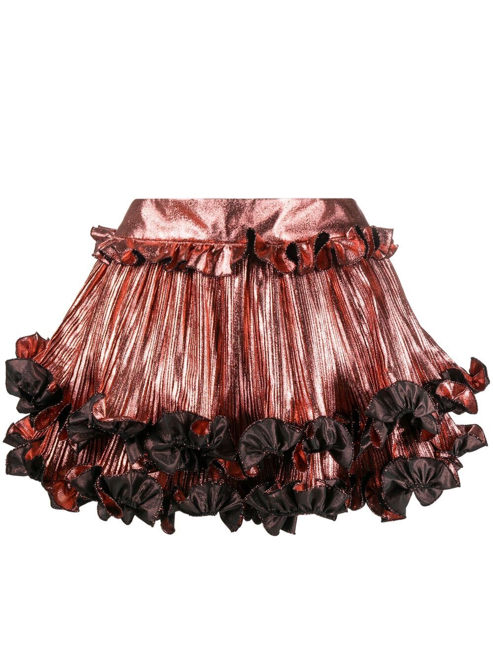 Alexandre Vauthier Ruffle-hem Mini Skirt In Pink