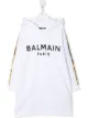 Image 1 of Balmain Kids logo-print cotton dress