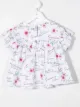 Image 2 of Monnalisa graphic-print ruffled blouse