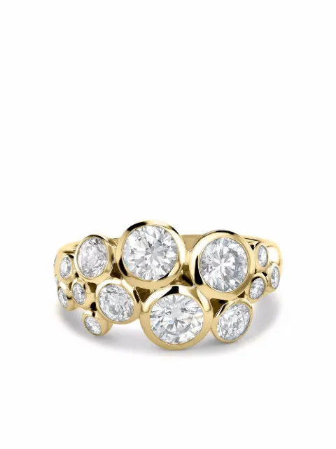 Pragnell anillo Bubbles en oro amarillo de 18kt con diamantes
