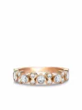 Pragnell 18kt rose gold Bubbles half-eternity diamond ring - Pink