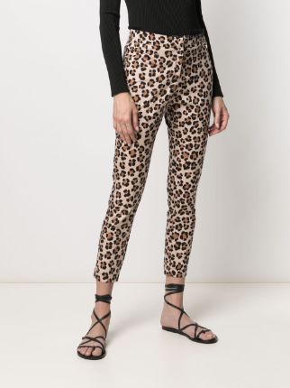 leopard-print cropped trousers展示图