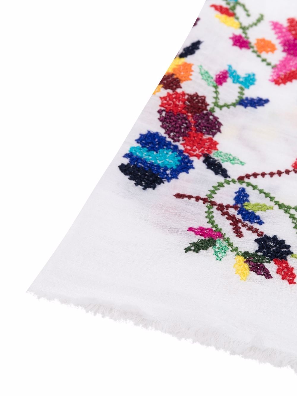 фото Faliero sarti шарф с цветочной вышивкой