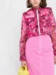 Mr & Mrs Italy Blossom camouflage-print cropped jacket