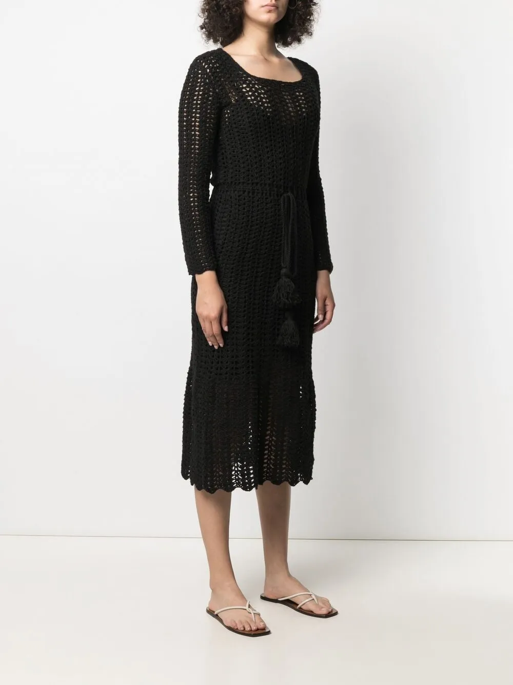  Matimì Kleid Mit Bindegürtel   Schwarz 
