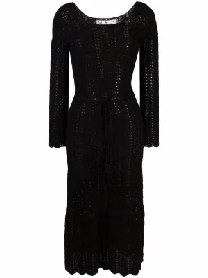 Alexander McQueen Ottoman Knit Mini Dress | Black | FARFETCH Alexander McQueen Ottoman Knit Mini Dress | Black | FARFETCH