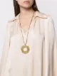 Image 2 of Aurelie Bidermann Ava circle pendant necklace