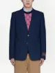 Gucci logo-patch single-breasted blazer