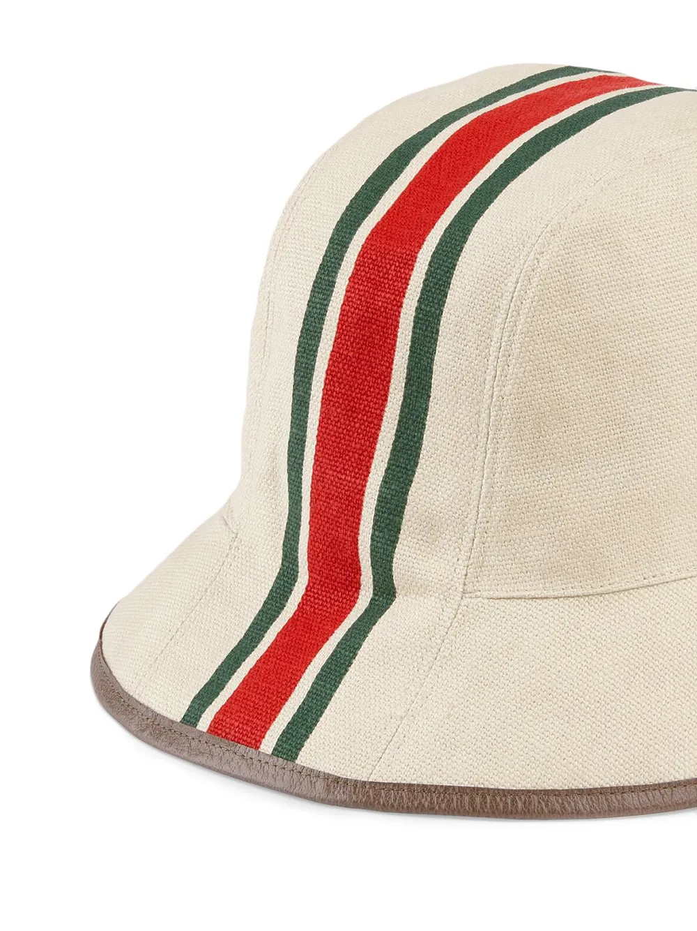 Image 2 of Gucci Web-stripe canvas fedora