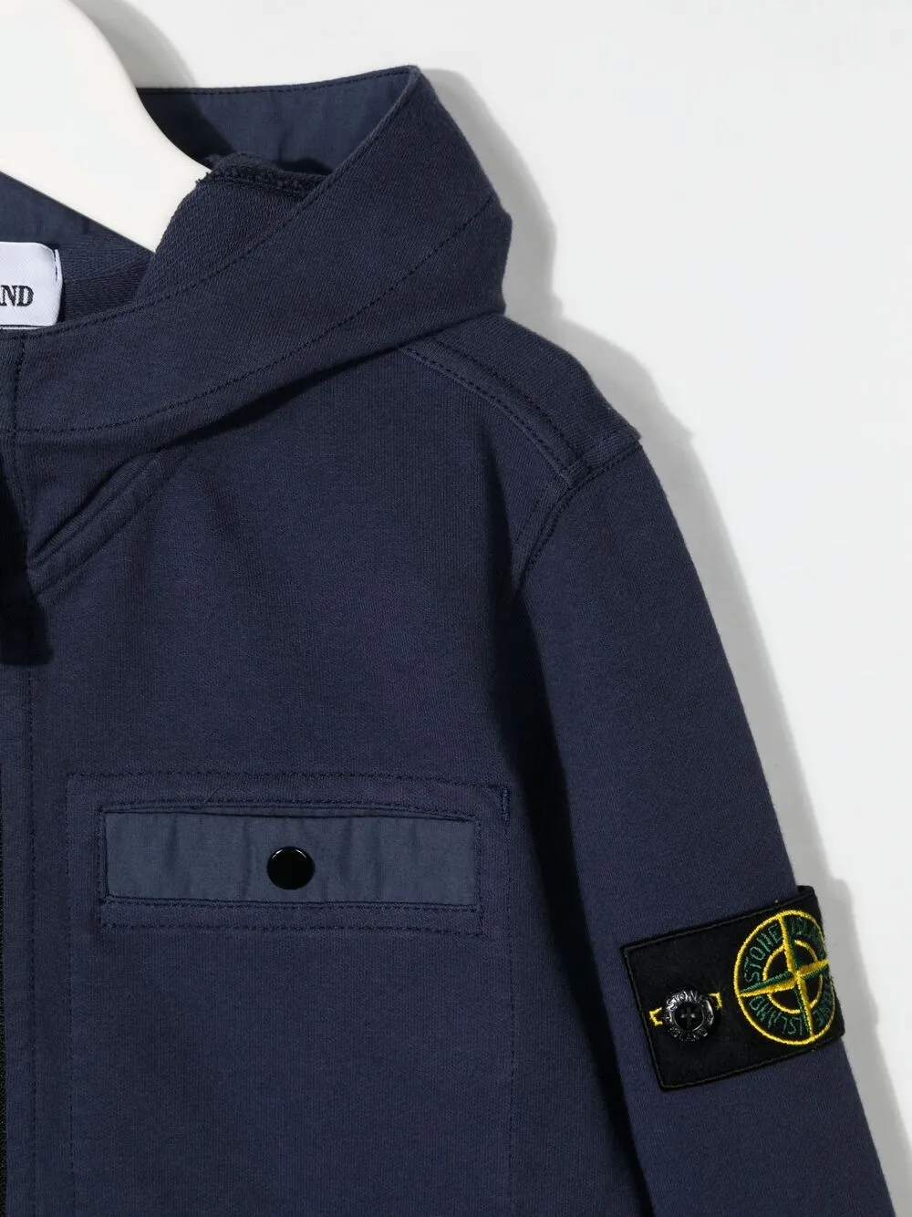 фото Stone island junior худи на молнии с логотипом