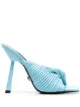 Image 1 of Versace twist-detail open-toe mules