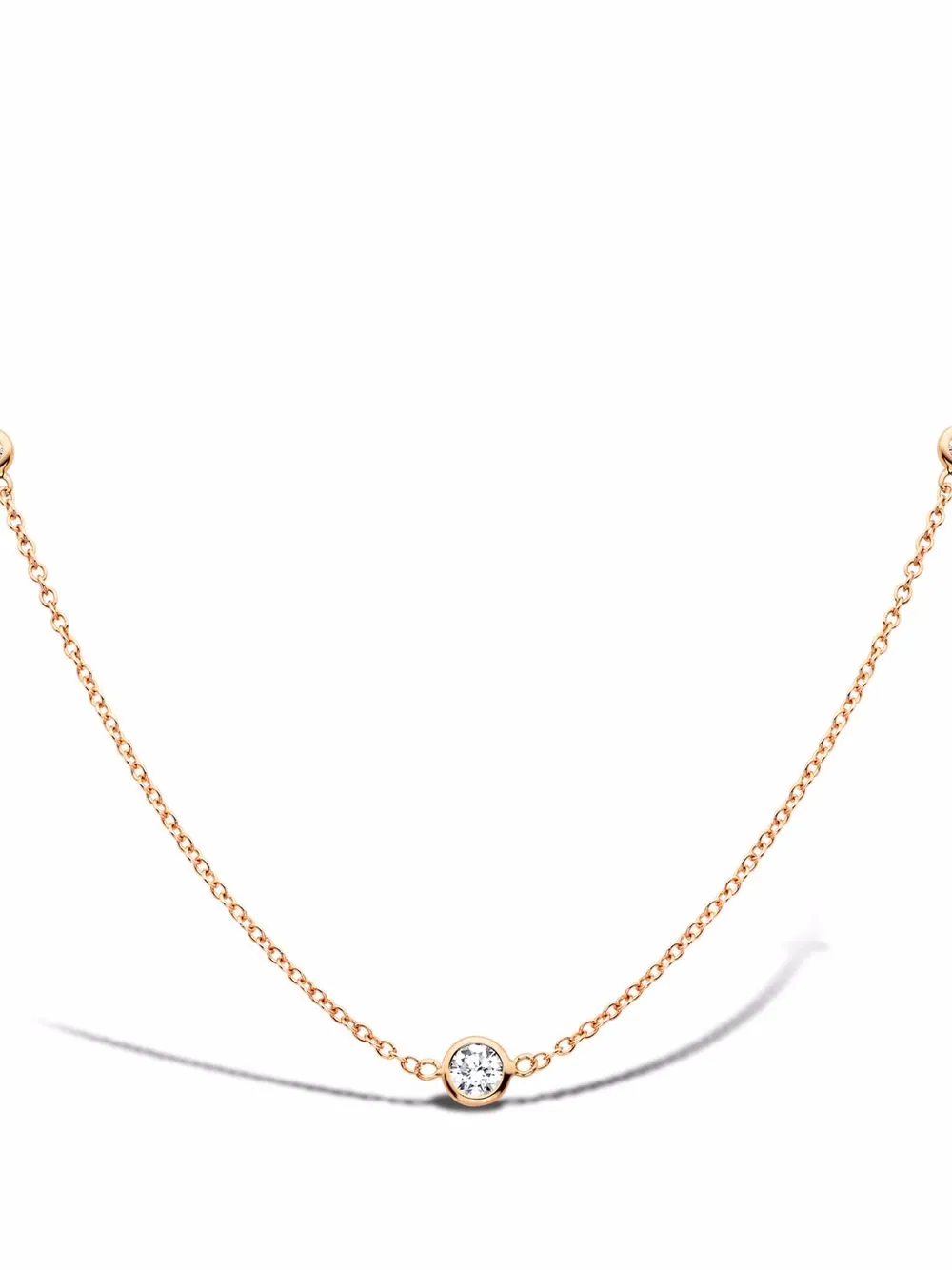 Image 1 of Pragnell 18kt rose gold Sundance diamond pendant necklace