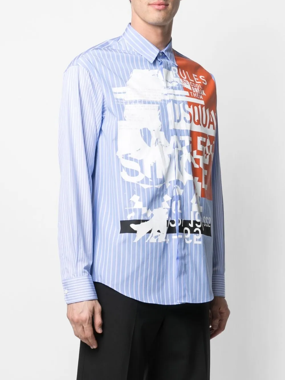 фото Dsquared2 рубашка с графичным принтом