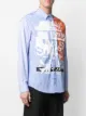 Dsquared2 graphic print striped shirt
