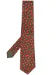 Image 1 of Hermès 2000s pre-owned tomato print silk necktie