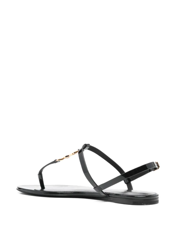 サンダル・ミュール SAINT LAURENT Women Sandals 7760669QN00 1000 Black tribute SANDALS in smooth leather | Saint Laurent | YSL US