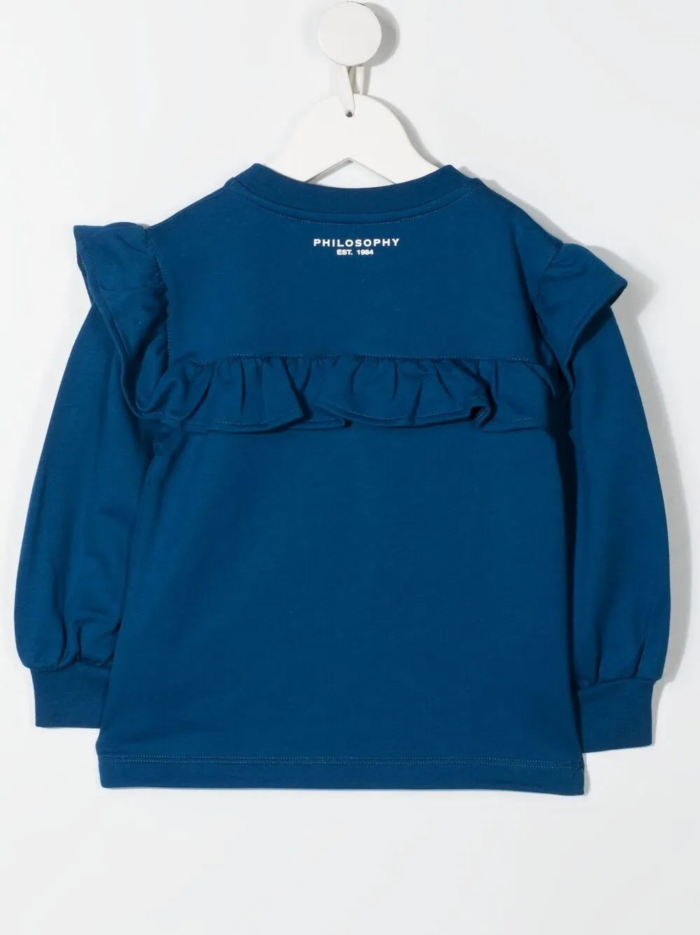  Philosophy Di Lorenzo Serafini Kids Sweatshirt Mit Rüschen   Blau 