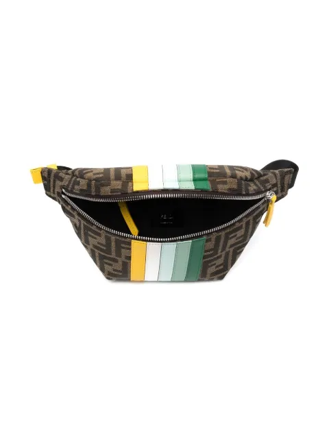 Fendi Kids Cangurera a Rayas Con Logo FF - Farfetch