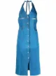 Image 1 of Marine Serre moon-print denim dress