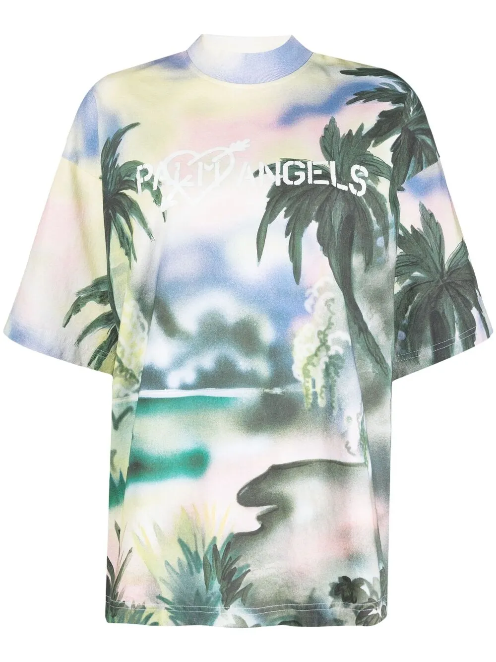 T-Shirt mit einem Rundhalsausschnitt 