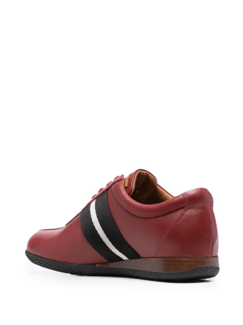 burgundy bally sneakers