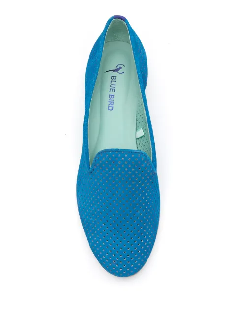 Shop Blue Bird Shoes perforated design loafers with Express Delivery ...