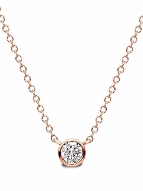 Pragnell 18kt rose gold brilliant-cut diamond pendant necklace