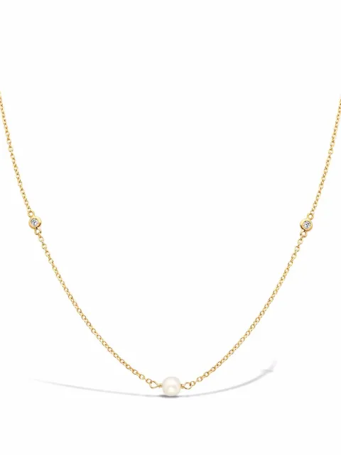 Pragnell 18kt yellow gold Sundance pearl and diamond necklace